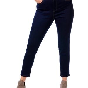 d. Jeans Skinny Ankle Stretch Mid Rise Jeans Dark Navy Blue Denim Size 8